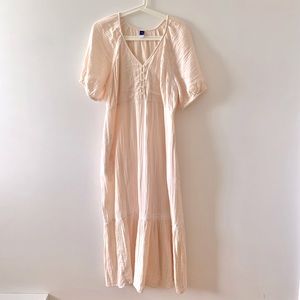 Old Navy Crinkle-Crepe Maxi Swing Dress